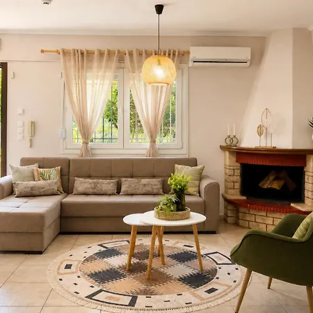 公寓 Yellow Tulip Apartment, Cozy Village Near Thessaloniki